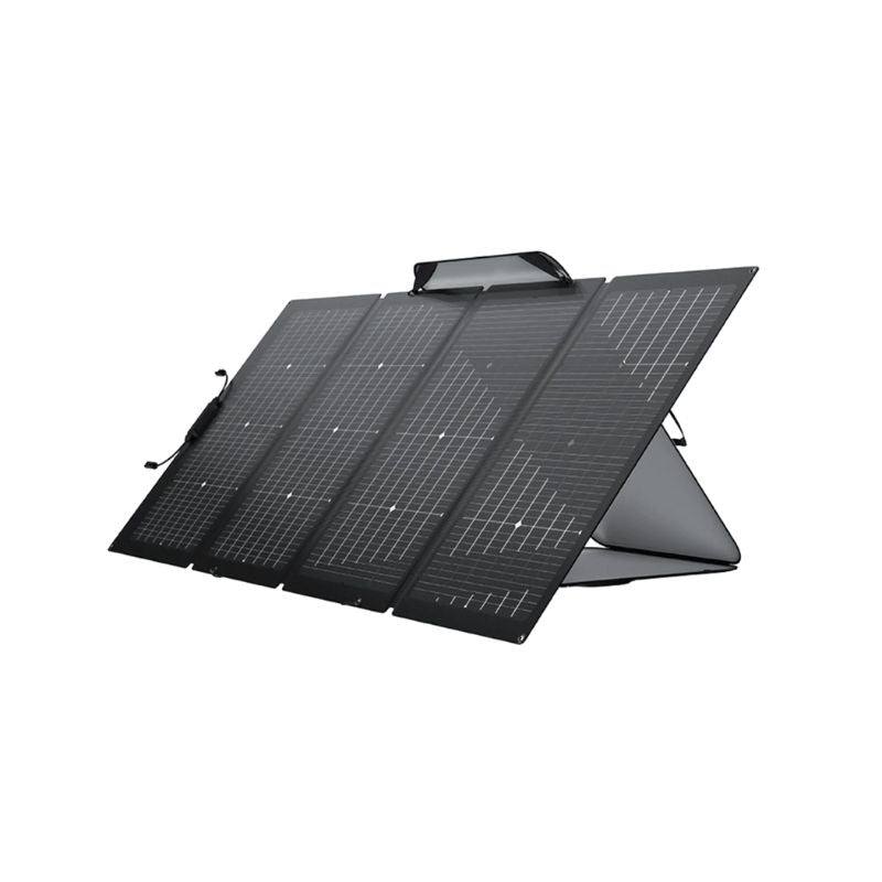 EcoFlow 220W Bifacial Portable Solar Panel-Side-View