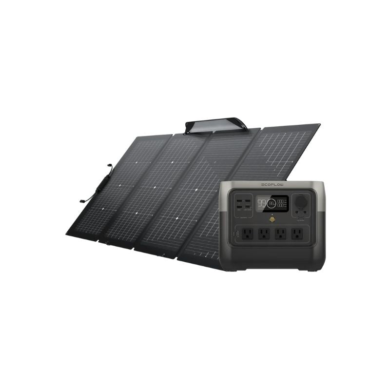 EcoFlow RIVER 2 Pro 220W Portable Solar Panel Side View