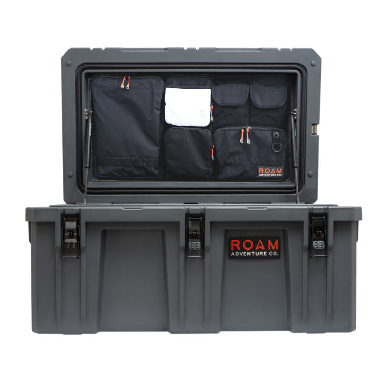 160L Grey ROAM Case with lid organizer