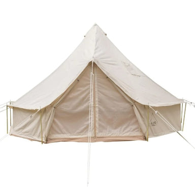16 Foot Life InTents Canvas Tent with bug screen closed