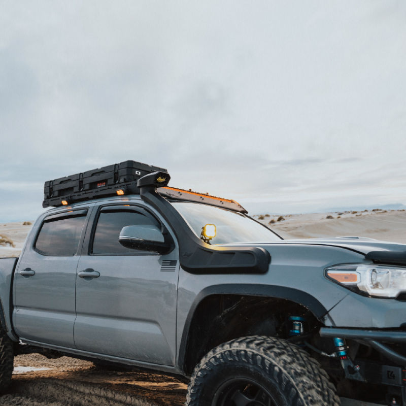 Black 83L ROAM Car rooftop storage on truck