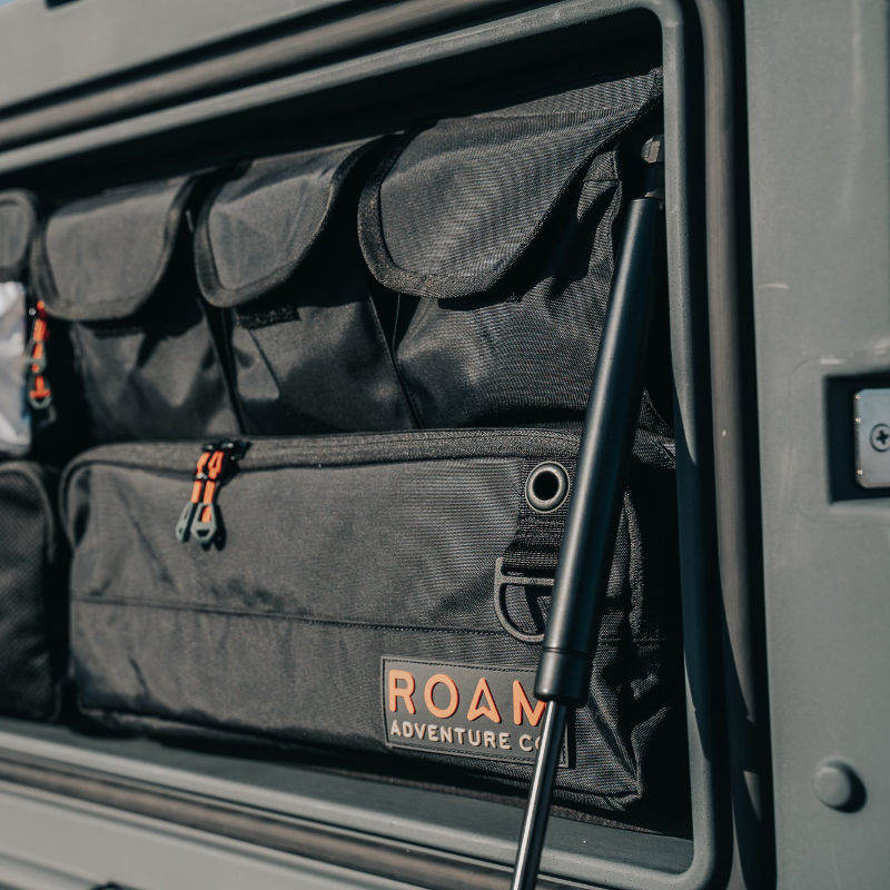 ROAM Case lid organizer close up