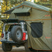 ROAM Jeep roof top Tent Vagabond XL from back with anex