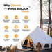 White Duck Avalon Canvas Bell Tent features